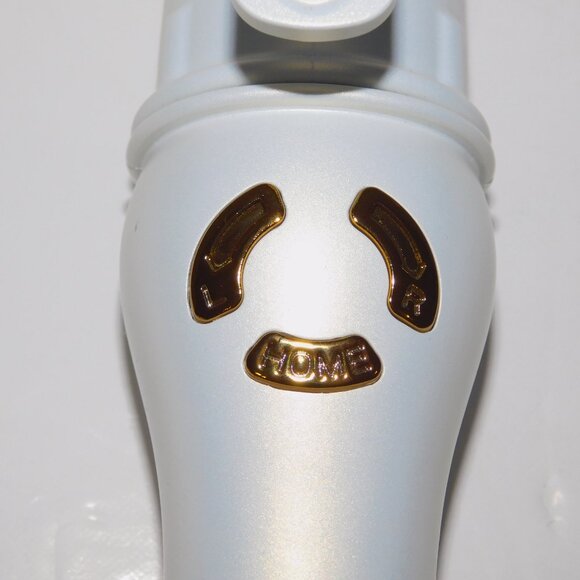Foxybae Twirl Boss Automatic  Rotating Curling Iron Wand Pearl & Gold 1.25" - Picture 3 of 5